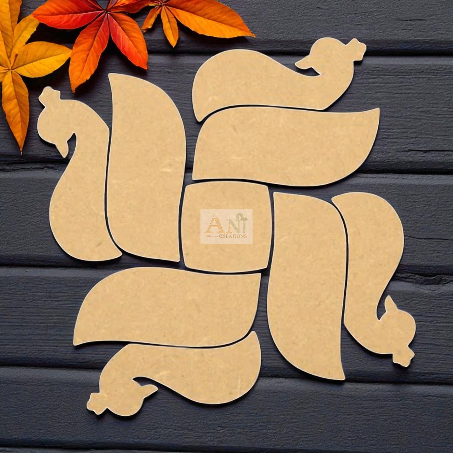 MDF Peacock Rangoli Base 3