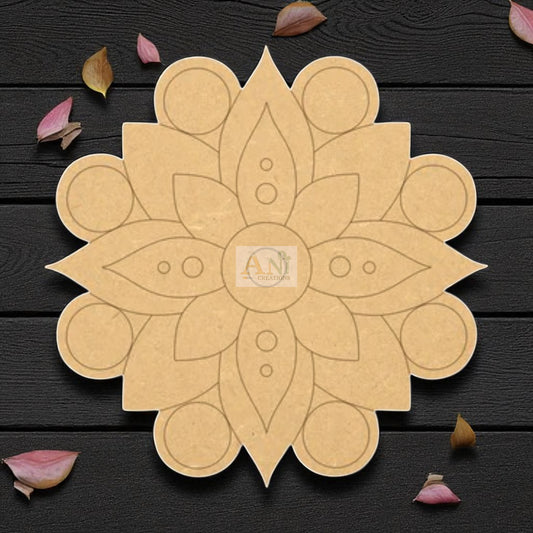 MDF Premarked Rangoli Base 1