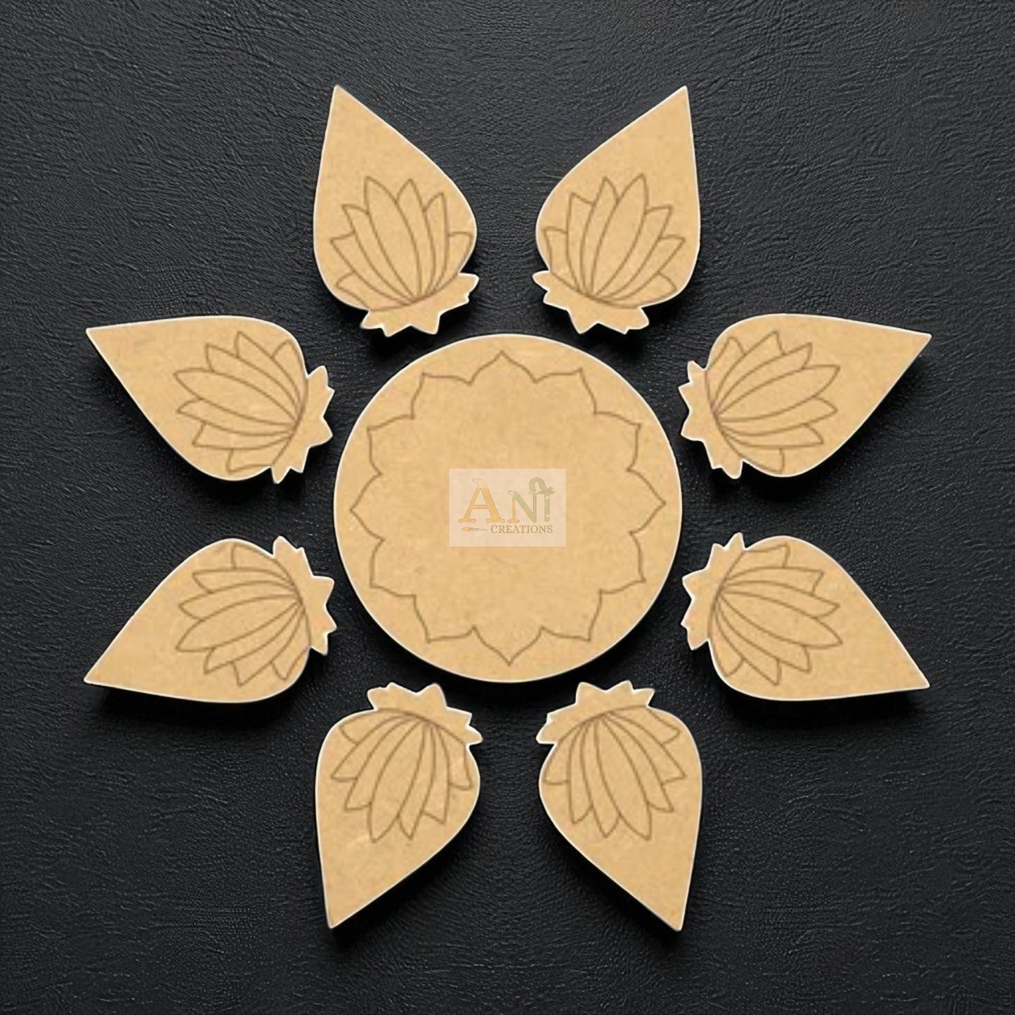 MDF Premarked Rangoli Base 2