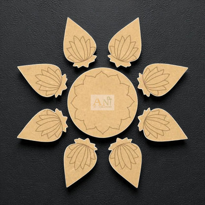 MDF Premarked Rangoli Base 2