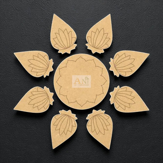 MDF Premarked Rangoli Base 2