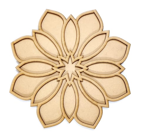 MDF Double Layer Rangoli Base 11