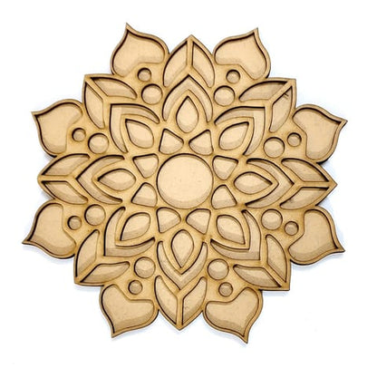 MDF Double Layer Rangoli Base 13