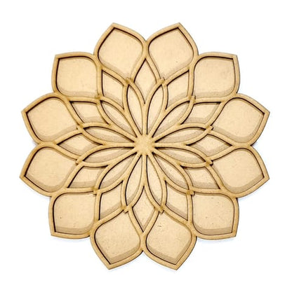 MDF Double Layer Rangoli Base 14