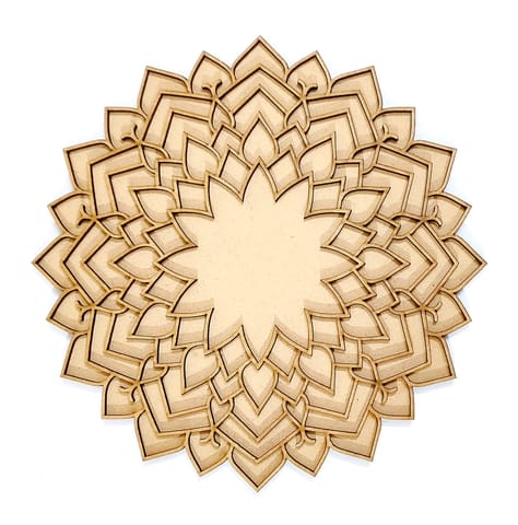 MDF Double Layer Rangoli Base 16