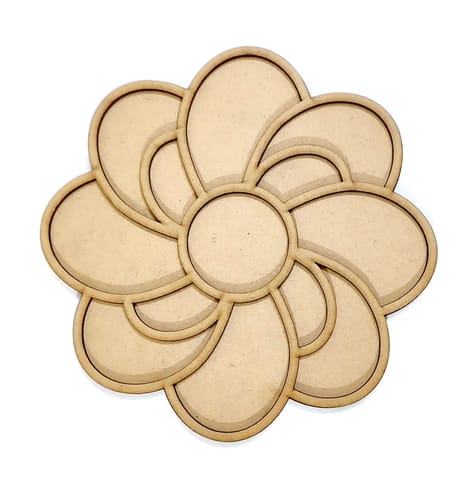 MDF Double Layer Rangoli Base 21