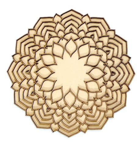 MDF Double Layer Rangoli Base 23