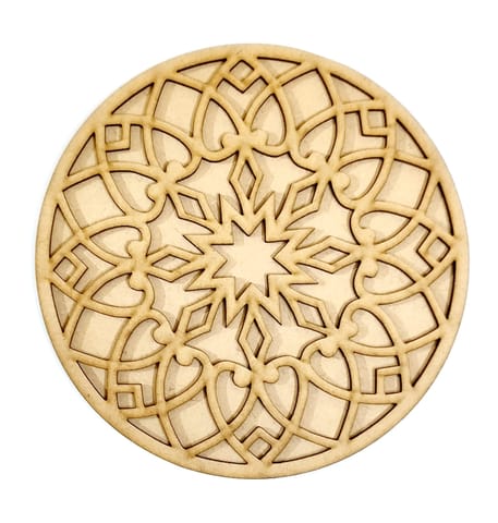 MDF Double Layer Rangoli Base 25