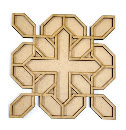 MDF Double Layer Rangoli Base 28