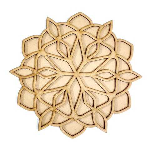 MDF Double Layer Rangoli Base 30