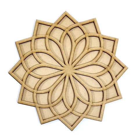 MDF Double Layer Rangoli Base 33