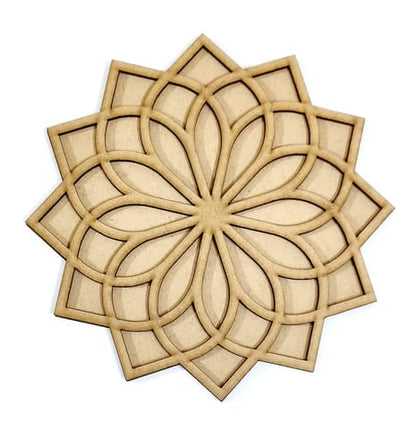 MDF Double Layer Rangoli Base 33