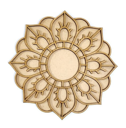 MDF Double Layer Rangoli Base 34