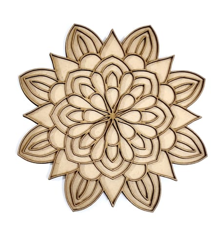 MDF Double Layer Rangoli Base 35