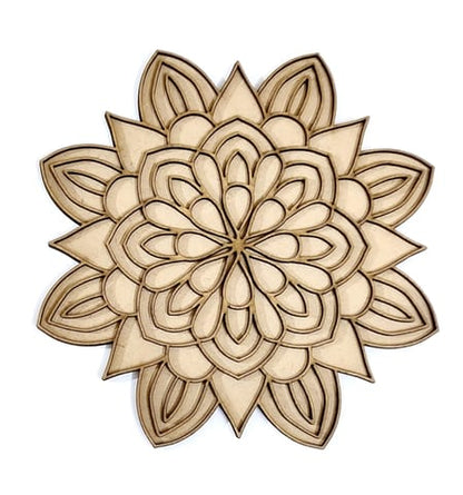 MDF Double Layer Rangoli Base 35