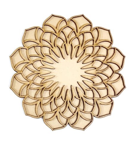 MDF Double Layer Rangoli Base 36