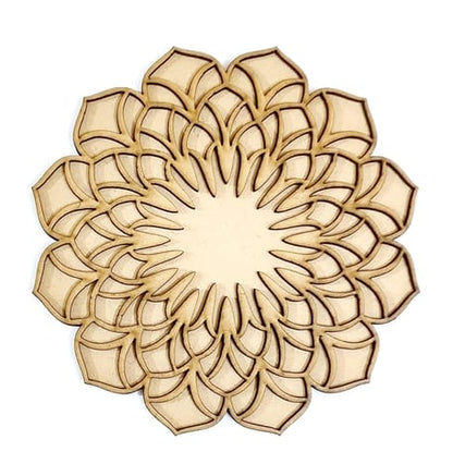 MDF Double Layer Rangoli Base 36