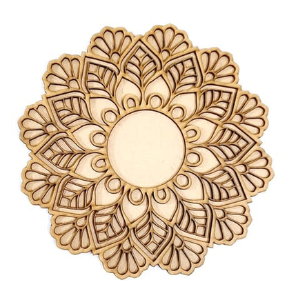 MDF Double Layer Rangoli Base 37 - Copy