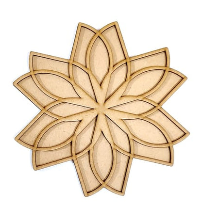 MDF Double Layer Rangoli Base 38