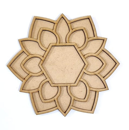 MDF Double Layer Rangoli Base 39