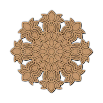 MDF Double Layer Rangoli Base 4