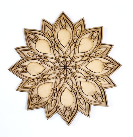 MDF Double Layer Rangoli Base 40