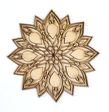 MDF Double Layer Rangoli Base 40