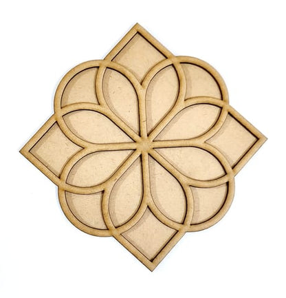 MDF Double Layer Rangoli Base 42