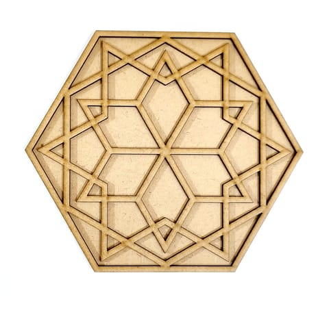 MDF Double Layer Rangoli Base 43