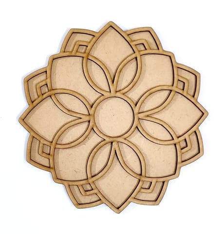 MDF Double Layer Rangoli Base 44