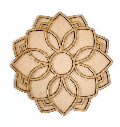MDF Double Layer Rangoli Base 44