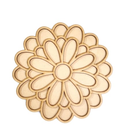 MDF Double Layer Rangoli Base 45