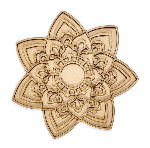 MDF Double Layer Rangoli Base 7