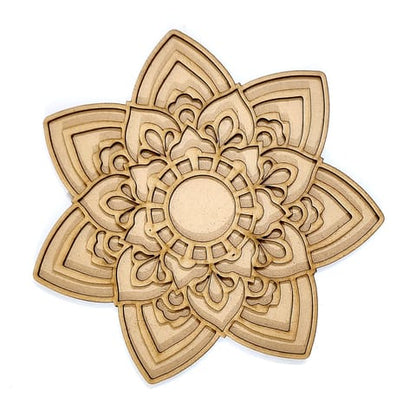 MDF Double Layer Rangoli Base 7