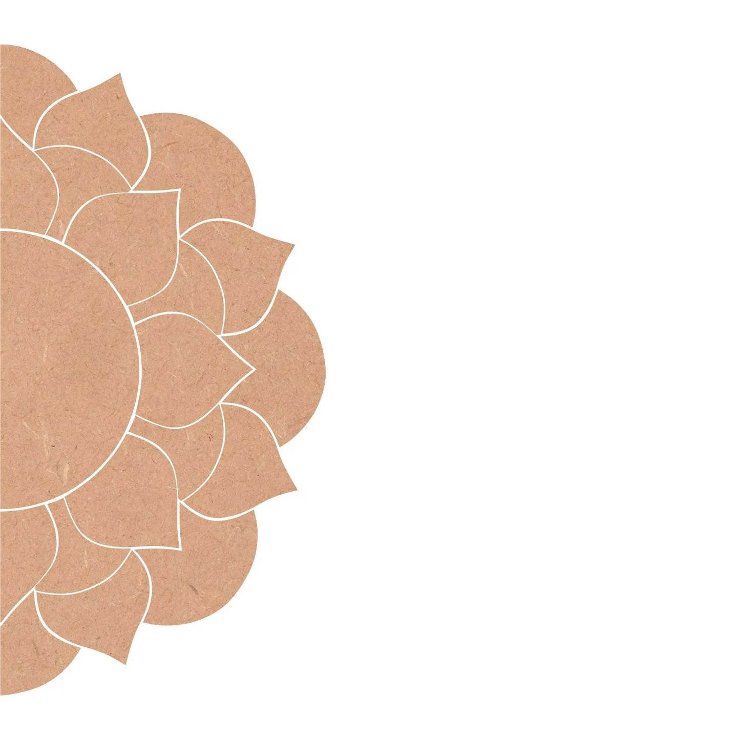 MDF Half Rangoli Base