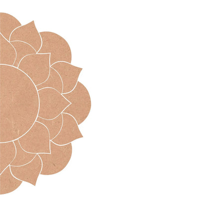 MDF Half Rangoli Base