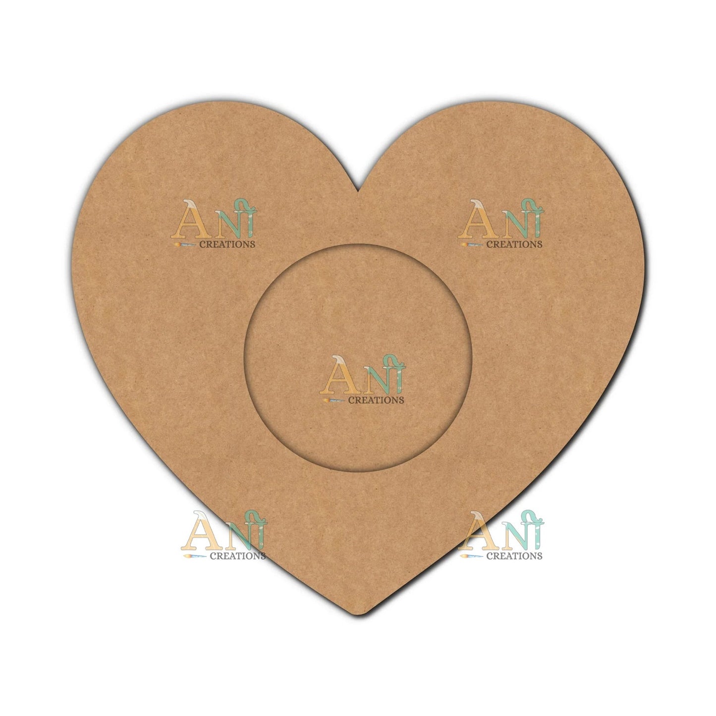 MDF Heart T-Light Holder