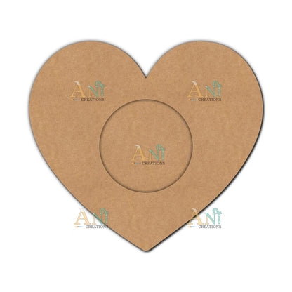 MDF Heart T-Light Holder