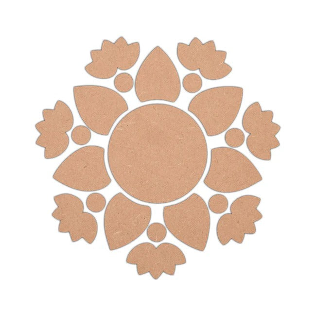 MDF Lotus Rangoli base 1