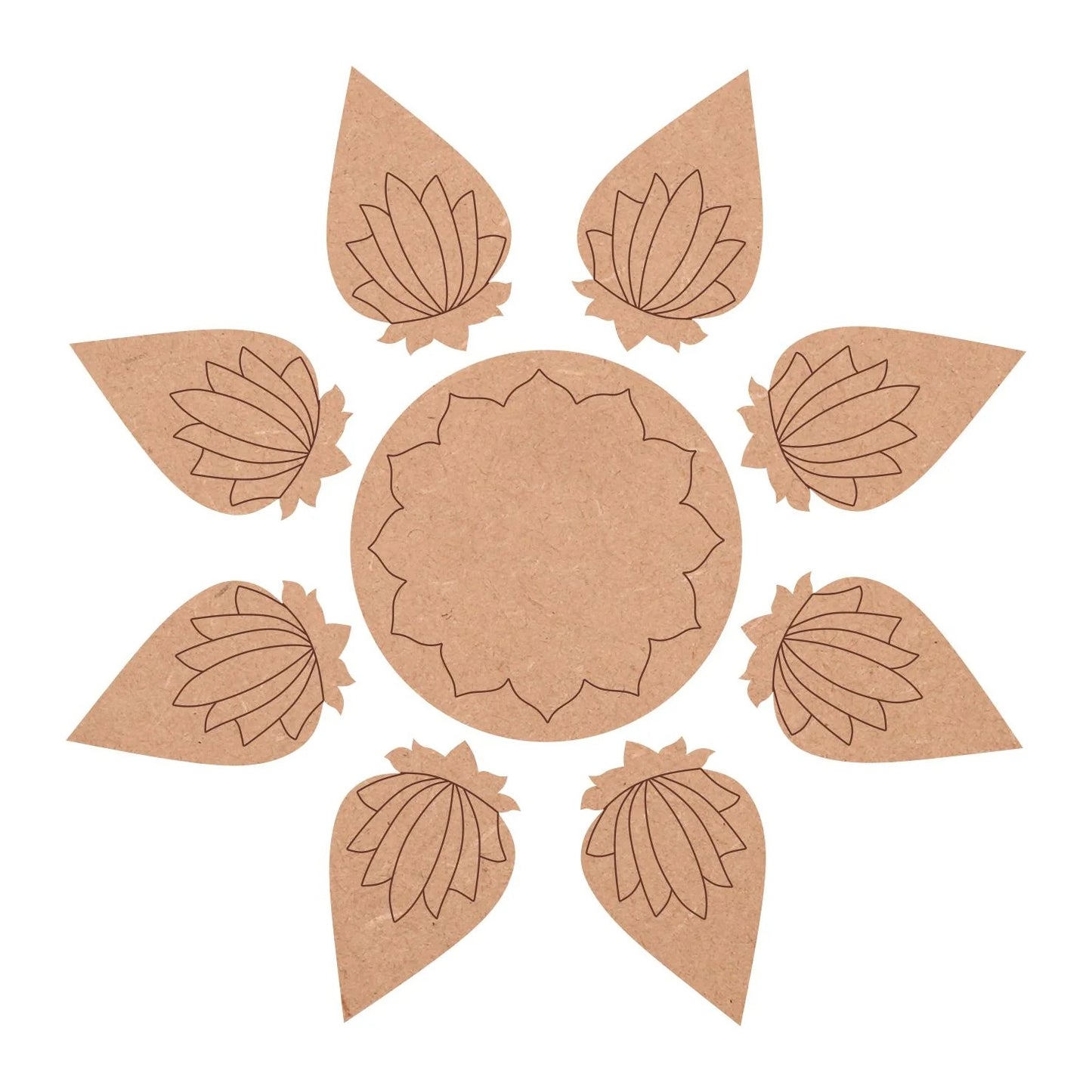 MDF Premarked Rangoli Base 2