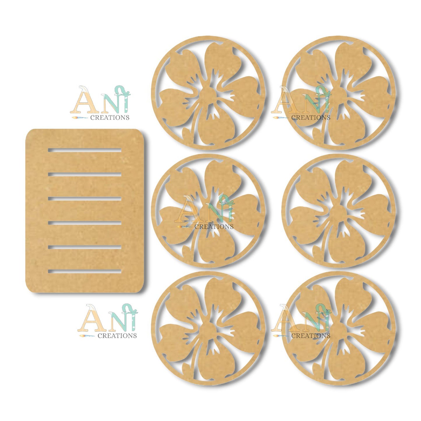 Cutwork Tea Coaster 01