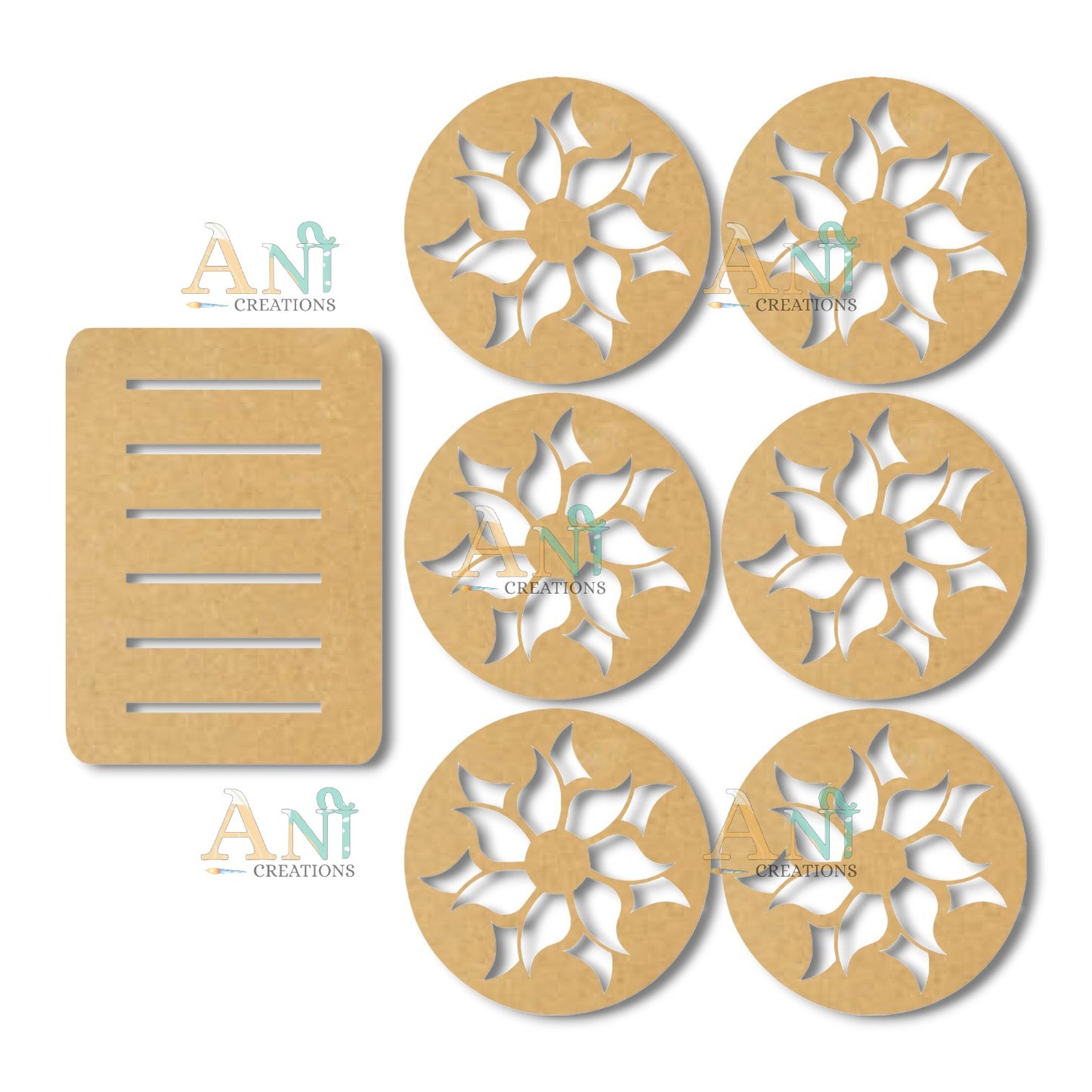 Cutwork Tea Coaster 04