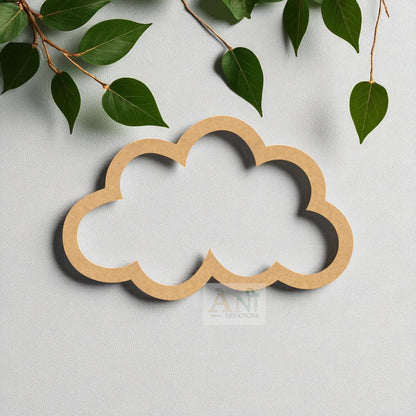 Macrame Ring Cloud 03 MDF Cutout