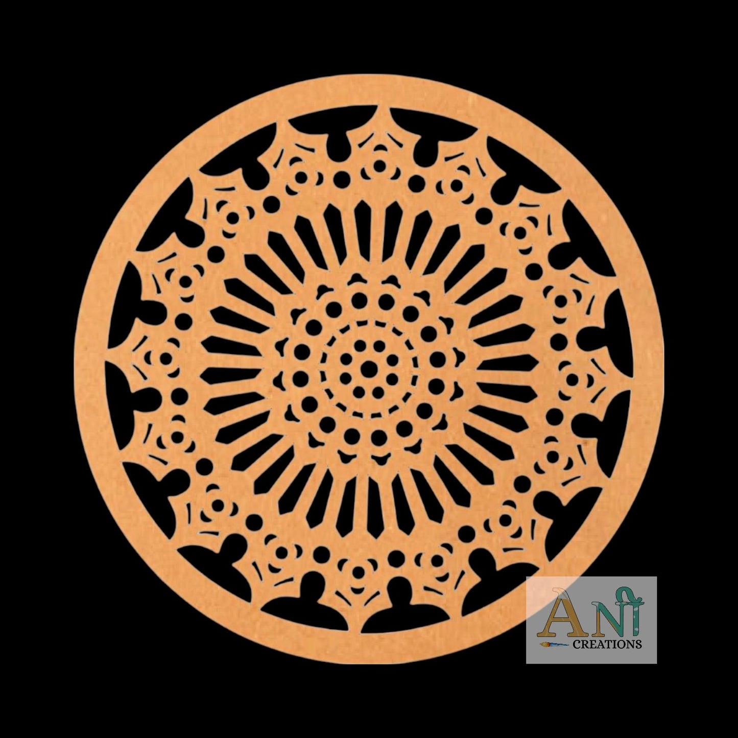 Mandala Base Cutout MDF Design 5