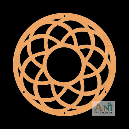 Mandala Base Cutout MDF Design 14