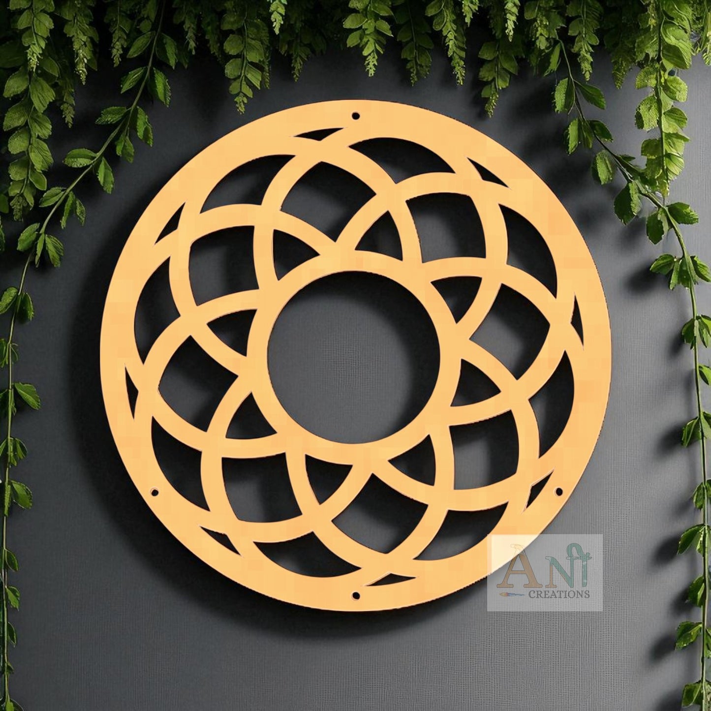 Mandala Base Cutout MDF Design 14