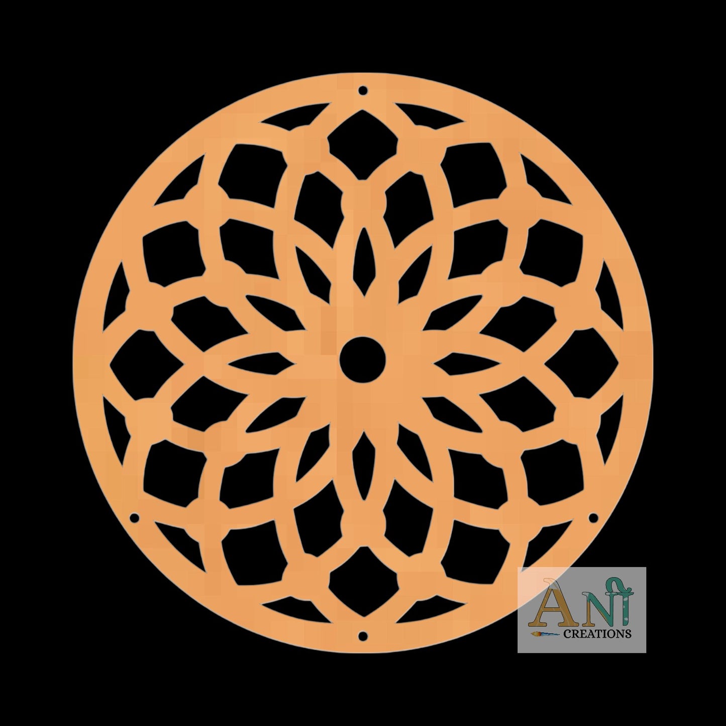 Mandala Base Cutout MDF Design 15