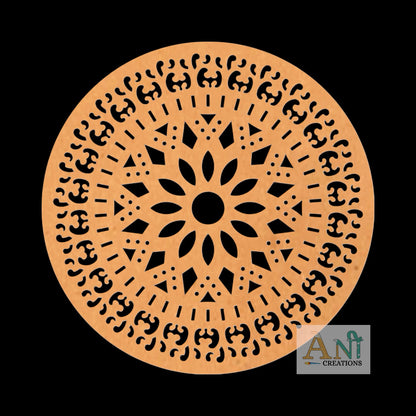 Mandala Base Cutout MDF Design 7
