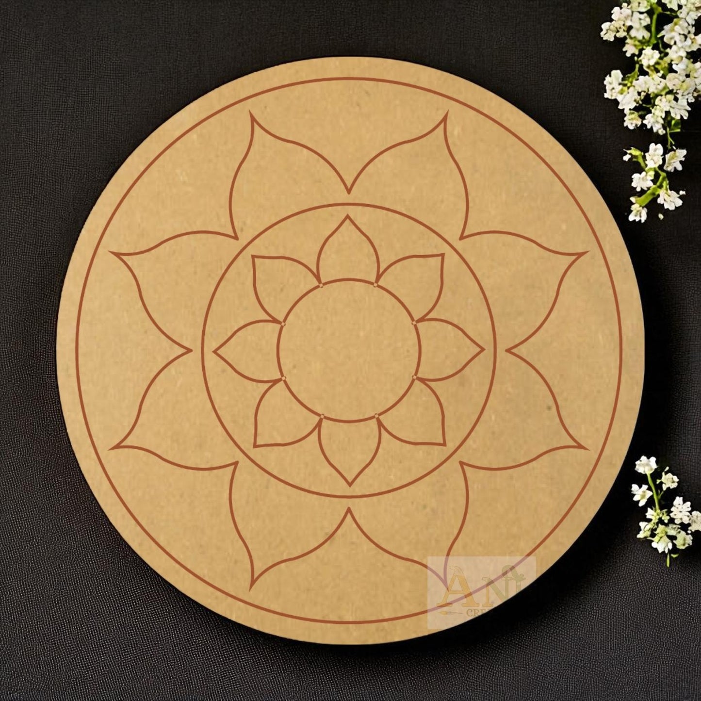 Mandala 9  MDF Premarked