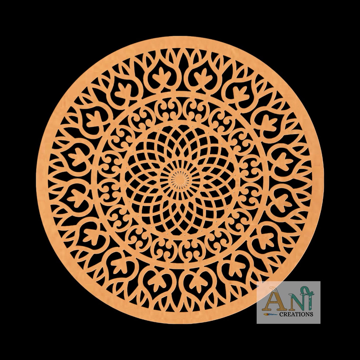 Mandala Base Cutout MDF Design 6